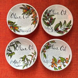 Set of Four Olive Oil Dishes